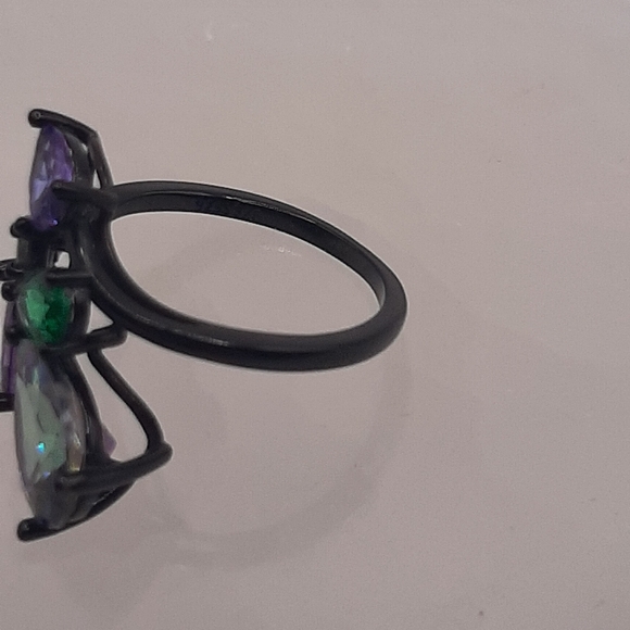 R602 Sterling Silver Mystic Topaz Ring - Charmed Aroma - Picture 7 of 8